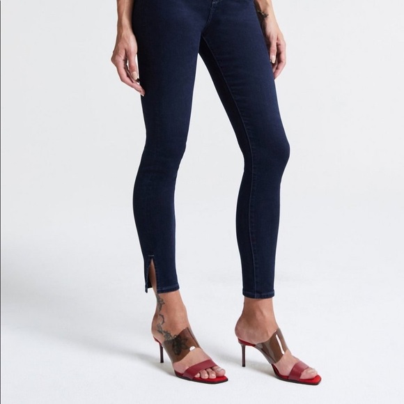 AG Farrah Skinny Ankle High Rise Stretch Jeans in Dark Indigo Size 29 - Picture 3 of 7